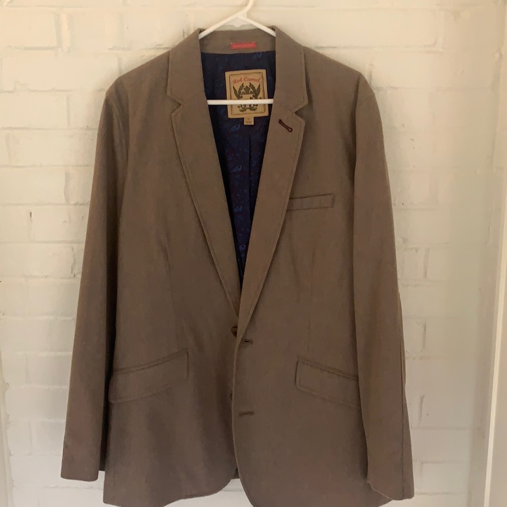Men’s Red Camel Blazer XL